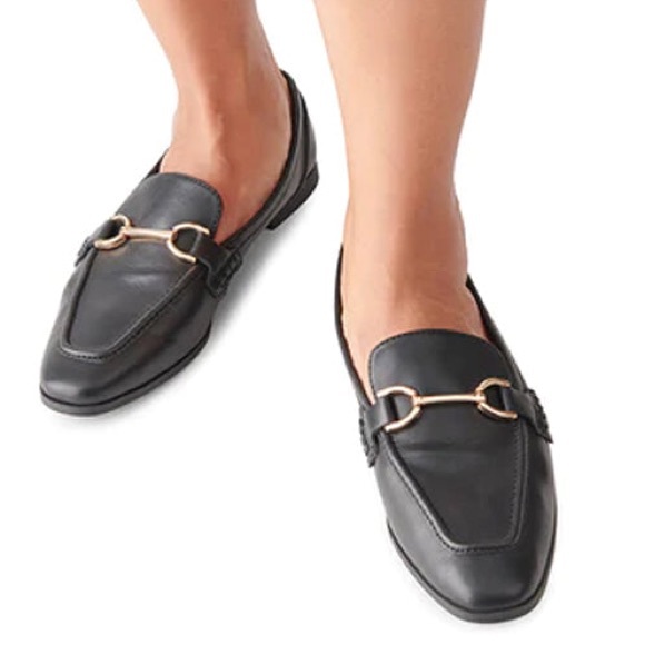 Steve Madden Black Leather Loafers - Picture 13 of 14